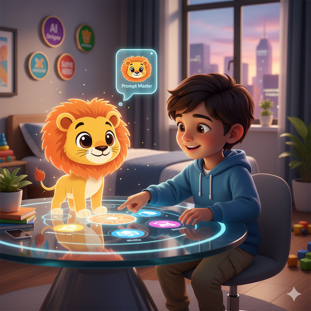 Ziko with kid - AI learning companion